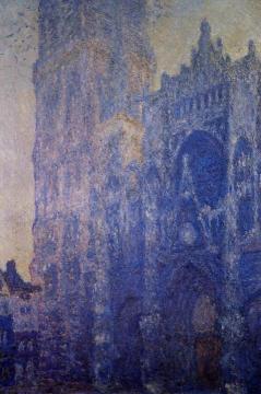 Rouen Cathedral, the Portal and the tour d'Albane, Morning Effect Artwork by Claude Oscar Monet