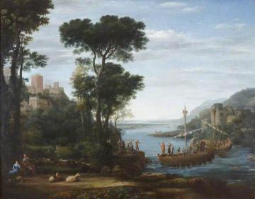 The Arrival of Aeneas at Pallanteum Artwork by Claude Lorrain