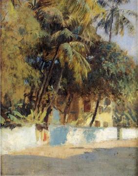 Street Scene, Bombay Artwork by Edwin Lord Weeks
