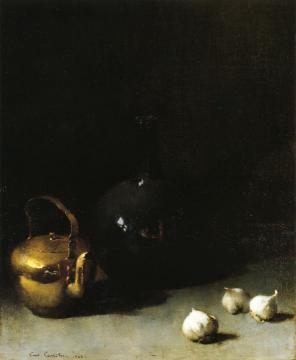 Still LIfe with Garlic Artwork by Emil Carlsen