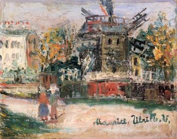 Moulin de la Galette Artwork by Maurice Utrillo