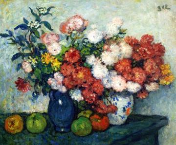 Still Life With Flowers Artwork by Georges D'espagnat