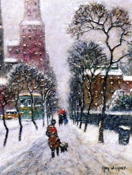 A Walk Along The Park Artwork by Guy Wiggins