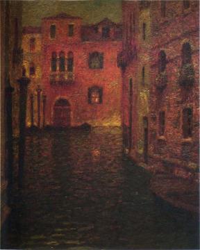 The Red Palace Artwork by Henri Le Sidaner