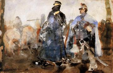 Huzars Artwork by George Heidrik Breitner