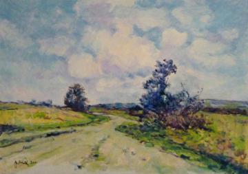 Sentiero e nuvole Artwork by Paolo La Commare