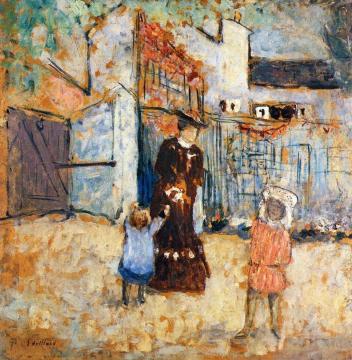 Madame Roussel and Her Children Artwork by Edouard Vuillard