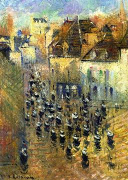 View of Pont-Aven Artwork by Gustave Loiseau