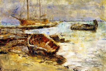 Boats at Williamstown, Melbourne Artwork by Frederick McCubbin
