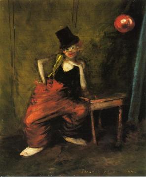 Clown Antics Artwork by Everett Shinn