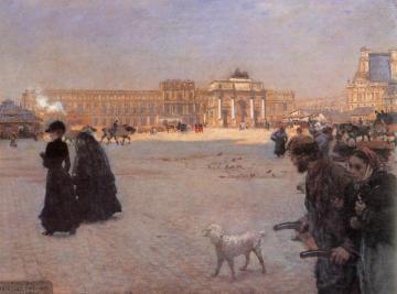The Place de Carrousel and the Ruins of the Tuileries Palace in 1882 Artwork by Giuseppe de Nittis