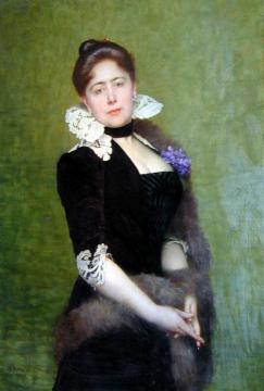 Portrait of a Lady Artwork by Jules Joseph Lefebvre