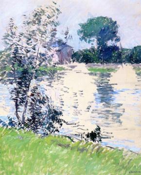 The Banks of the Seine at Argenteuil Artwork by Gustave Caillebotte