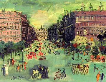 Avenue De L'opera Artwork by Jean Dufy