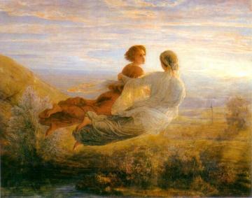 Poem Of The Soul 16, The Flight Of The Soul Artwork by Louis Janmot