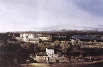 View of the Villa Cagnola at Gazzada near Varese Artwork by Bernardo Bellotto