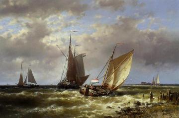 Shipping In Choppy Waters Artwork by Abraham Hulk