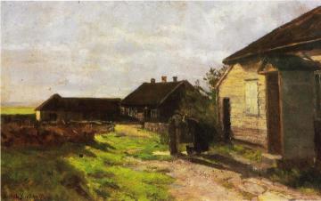 Farmstead at Kvalbein Artwork by Kitty Kielland