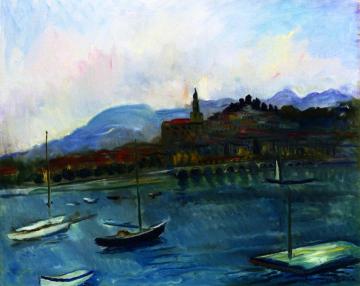 The Harbor At Menton Artwork by Charles Camoin