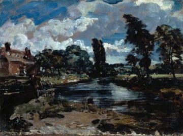 Flatford Mill from a Lock on the Stour Artwork by John Constable