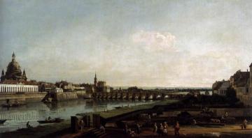 Dresden from the Right Bank of the Elbe, above the Augustusbrücke Artwork by Bernardo Bellotto