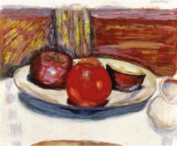 The Plate of Apples Artwork by Pierre Bonnard