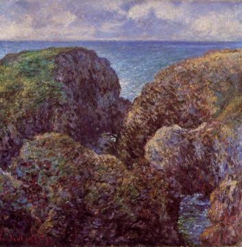 Group of Rocks at Port-Goulphar Artwork by Claude Oscar Monet