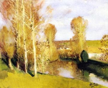 Banks of the River Artwork by Pierre Eugène Montézin