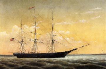 Whaleship 'Jireh Perry' off Clark's Point, New Bedford Artwork by William Bradford