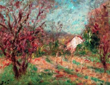 Orchard At The Cottage Artwork by Georges D'espagnat