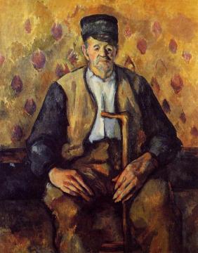 Seated Peasant Artwork by Paul Cezanne