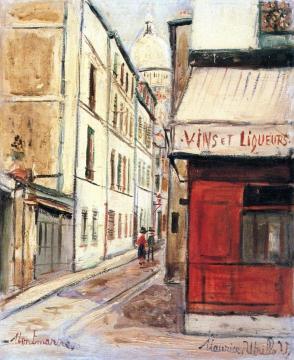 Montmartre, Sacre Coeur Artwork by Maurice Utrillo