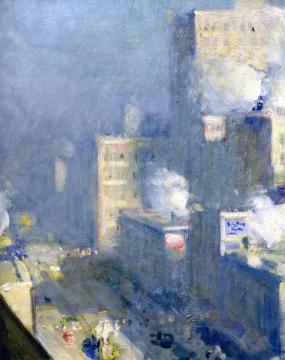 Downtown Fort Worth Artwork by Murray Percival Bewley