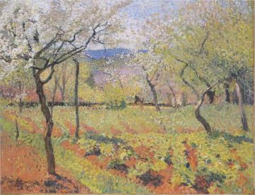 Flowering Garden In Spring Artwork by Henri Martin