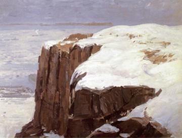 Palisades in Winter Artwork by Gifford Beal