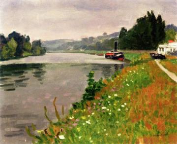 The Rolleboise Ferry Artwork by Albert Marquet