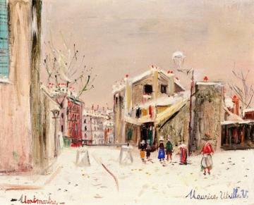 The House of Mimi Pinson in Montmartre Artwork by Maurice Utrillo