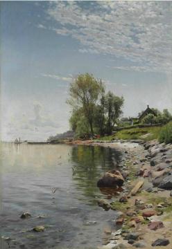 Coastal View Artwork by Peder Mork Monsted