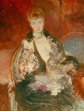 Alexandra Of Denmark, Queen Consort Of King Edward Vii Artwork by Jacques Emile Blanche