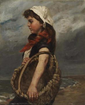Girl with Basket Artwork by Alice Pike Barney