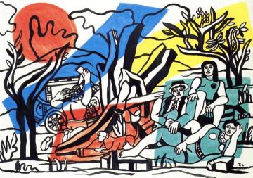A Party in the Countryside Artwork by Fernand Léger