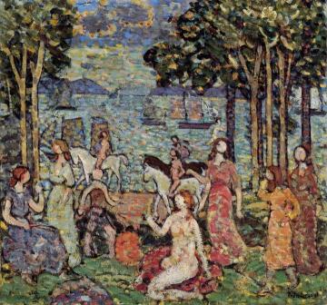 The Promenade Artwork by Maurice Prendergast