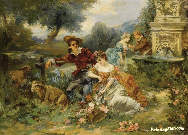 Fete Champetre Artwork by Vicente García De Paredes