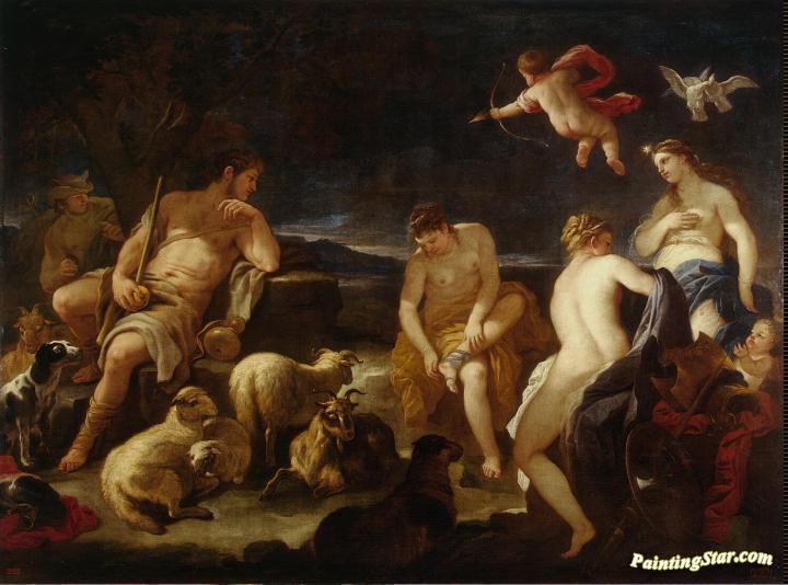 The Judgment of Paris Artwork by Luca Giordano
