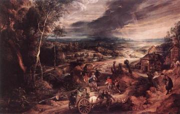 Summer: Peasants Going to Market Artwork by Peter Paul Rubens