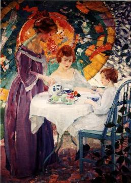 Under The Parasol Artwork by Karl Albert Buehr