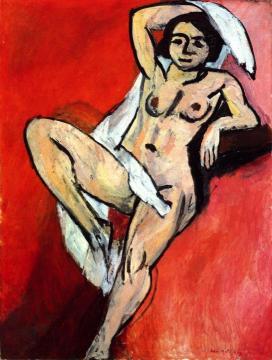 Nude With A White Scarf Artwork by Henri Matisse