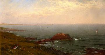 Indian Rock, Narragensett Bay Artwork by Alfred Thompson Bricher