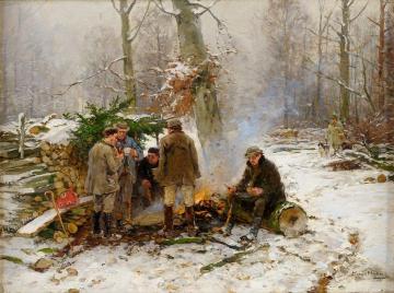 The Hunters' Breakfast Artwork by Hugo Muhlig