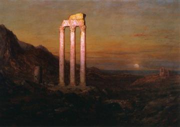 Moonrise Artwork by Frederic Edwin Church